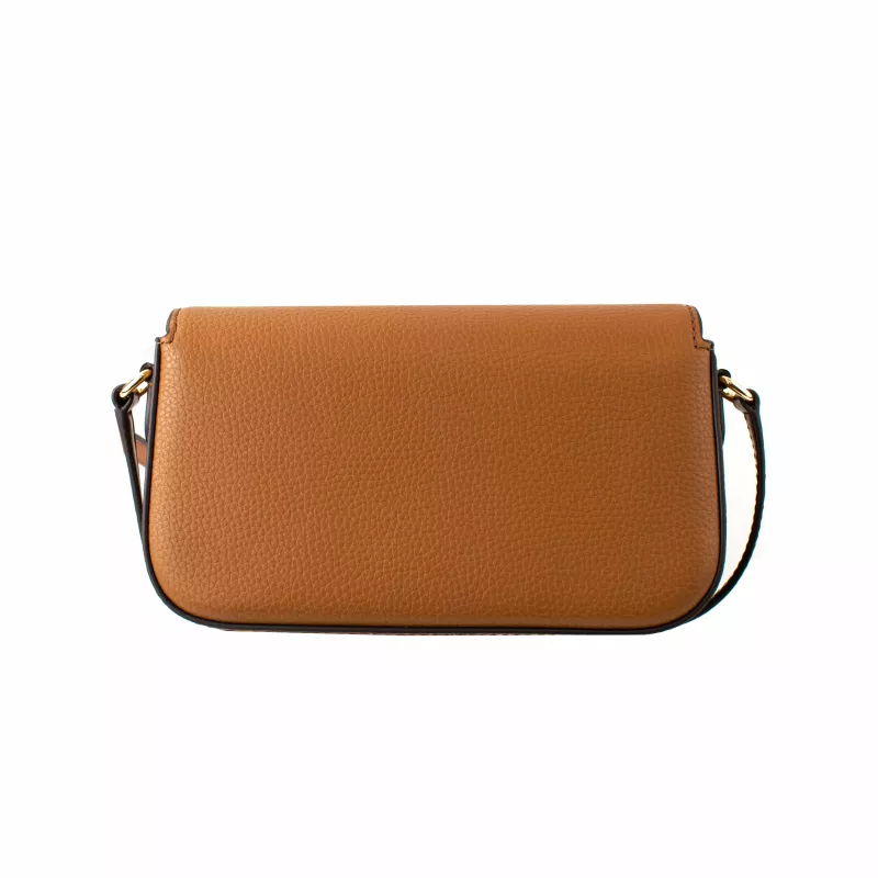 Torba na ramię Michael Kors Jet Set Travel w kolorze Luggage, z nadrukiem logo na powlekanym płótnie, okuciami w kolorze złotym