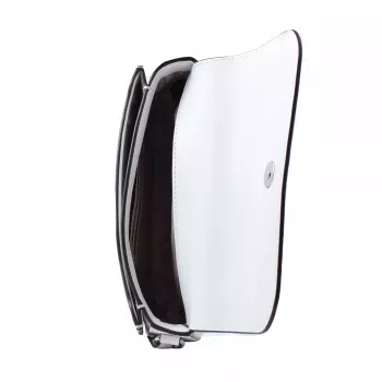 Torba na ramię Michael Kors Jet Set Travel Crossbody Optic White Saffiano Leather 35F4STVC1LOPT