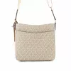 Torba na ramię Michael Kors Jet Set Travel Vanilla Signature Coated Canvas 22x20x7 cm