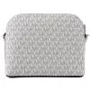 Torba na ramię Michael Kors Jet Set Travel Vanilla Signature Coated Canvas Złote Okucia 35F1GTVC6B