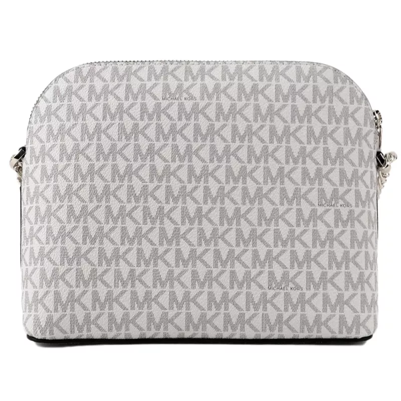 Torba na ramię Michael Kors Jet Set Travel Vanilla Signature Coated Canvas Złote Okucia 35F1GTVC6B