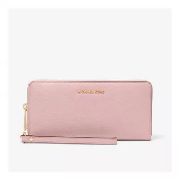 Michael Kors Jet Set Travel Powder Blush Saffiano Skórzany brelok na nadgarstek