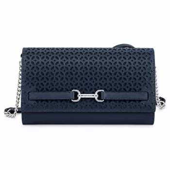 MICHAEL KORS Torba na Ramię Jet Set Travel ze Skóry Saffiano Granatowa
