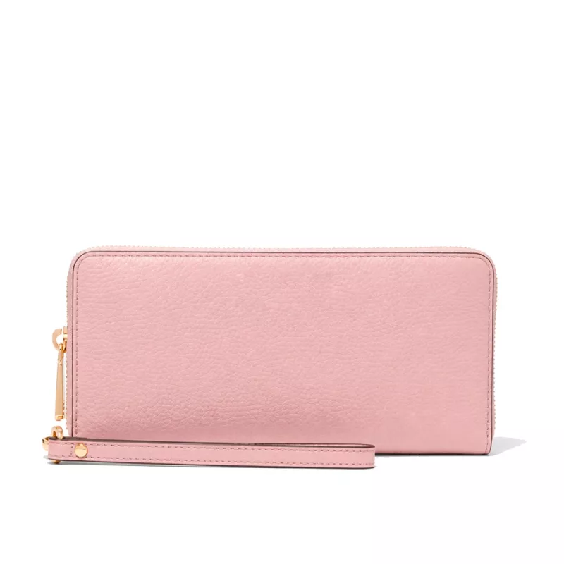 MICHAEL KORS Jet Set Travel Saffiano Leather Flat Multifunction Pouch w kolorze Powder Blush (35S6GTVE9LPOW)