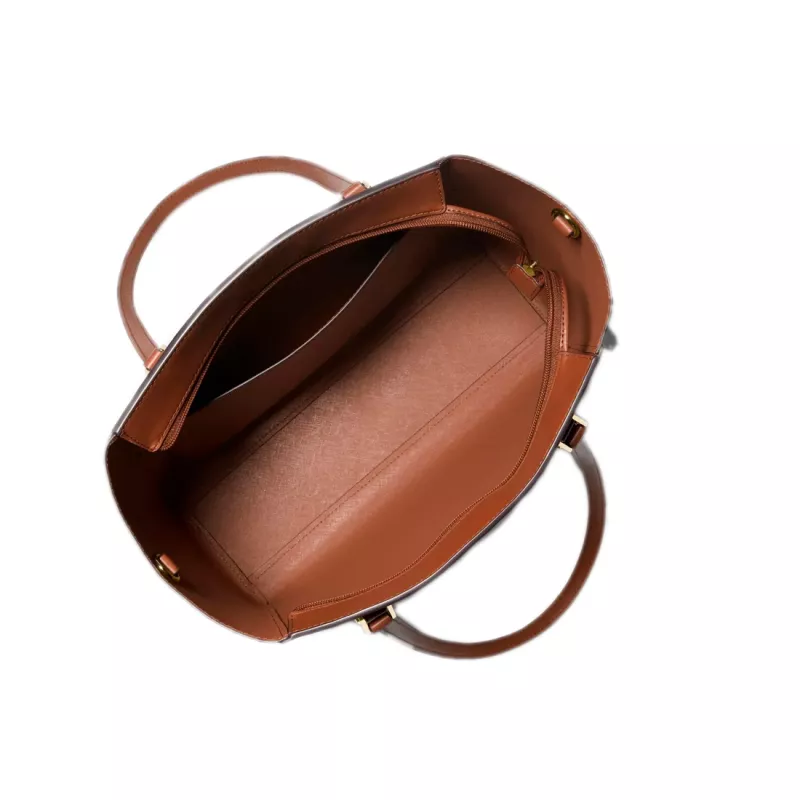 MICHAEL KORS Jet Set Travel Torebka ze skóry Saffiano zestaw - Luggage - damska 35R3GCFT3TLUG (33x28x12cm)