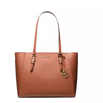 MICHAEL KORS Jet Set Travel Torebka ze skóry Saffiano zestaw - Luggage - damska 35R3GCFT3TLUG (33x28x12cm)