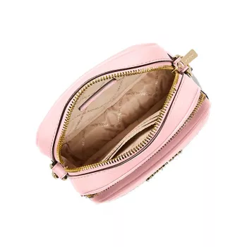 Torba na ramię Michael Kors Jet Set Travel Crossbody Powder Blush 35H3GTVC2LPOW