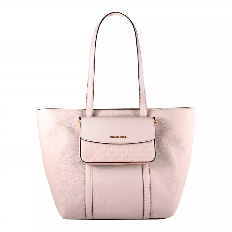 Torba Michael Kors Jet Set Travel Tote 35S5GTVT3LPOW Powder Blush Saffiano Leather