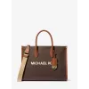 MICHAEL KORS Jet Set Travel Tote Bag Brown Signature Coated Canvas 35R5G7ZT2BBRO