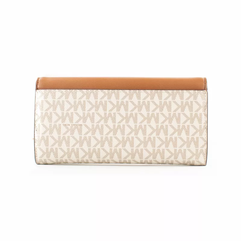 Michael Kors Jet Set Travel Vanilla Signature Coated Canvas Torba na ramię 35F3GTVE7BVAN