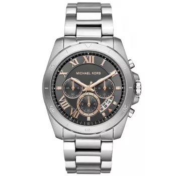 MICHAEL KORS Męski zegarek analogowy kwarcowy chronograf MK8609, 50mm niebieska tarcza i stalowa bransoleta