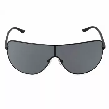 Okulary przeciwsłoneczne Michael Kors MK-1113-BLACK - Prostokątna oprawka acetatowa z soczewkami w kolorze dymnego szarości
