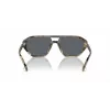 Okulary przeciwsłoneczne Michael Kors męskie MK2219U394287 - czarna oprawka acetatowa, szare soczewki poliwęglanowe, 57 mm