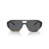 Okulary przeciwsłoneczne Michael Kors męskie MK2219U394287 - czarna oprawka acetatowa, szare soczewki poliwęglanowe, 57 mm