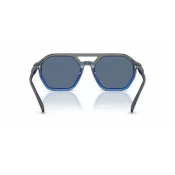 Okulary przeciwsłoneczne Michael Kors MK2251U401180 dla mężczyzn - czarna oprawka, szare soczewki gradientowe, 57 mm