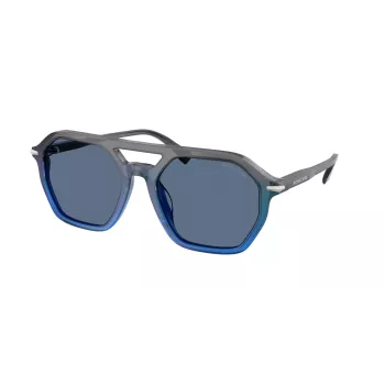 Okulary przeciwsłoneczne Michael Kors MK2251U401180 dla mężczyzn - czarna oprawka, szare soczewki gradientowe, 57 mm