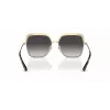 Okulary przeciwsłoneczne Michael Kors MK1141-10188G dla kobiet - czarna oprawka acetatowa, szare soczewki gradientowe, 57mm