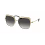 Okulary przeciwsłoneczne Michael Kors MK1141-10188G dla kobiet - czarna oprawka acetatowa, szare soczewki gradientowe, 57mm