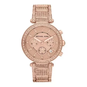 Zegarek damski Michael Kors MK5663 ze stali nierdzewnej w kolorze różowego złota, chronograf, 39 mm