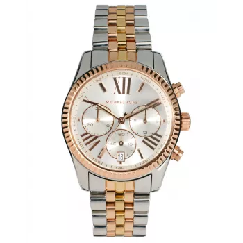 Zegarek Michael Kors MK5735 Damski ze Stali Szlachetnej w Kolorze Różowego Złota, Chronograf, 39mm