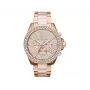 Zegarek damski Michael Kors MK6096 ze stali nierdzewnej w kolorze różowego złota, chronograf, 42 mm