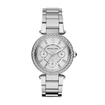 Zegarek damski Michael Kors Parker Mini MK5615 kwarcowy chronograf 33mm różowe złoto stal nierdzewna
