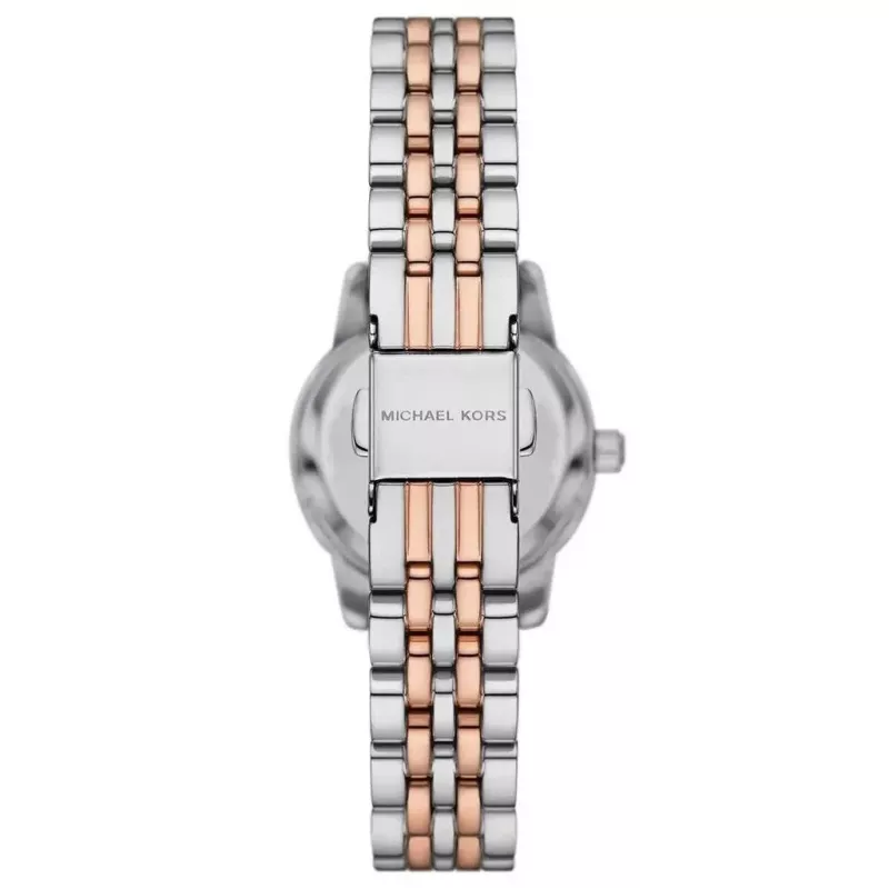 Michael Kors Pyper Damski Zegarek Kwarcowy - 26mm Koperta ze Stali Szlachetnej, Srebrna Tarcza, Bransoleta w Kolorze Srebrnym (MK4817)