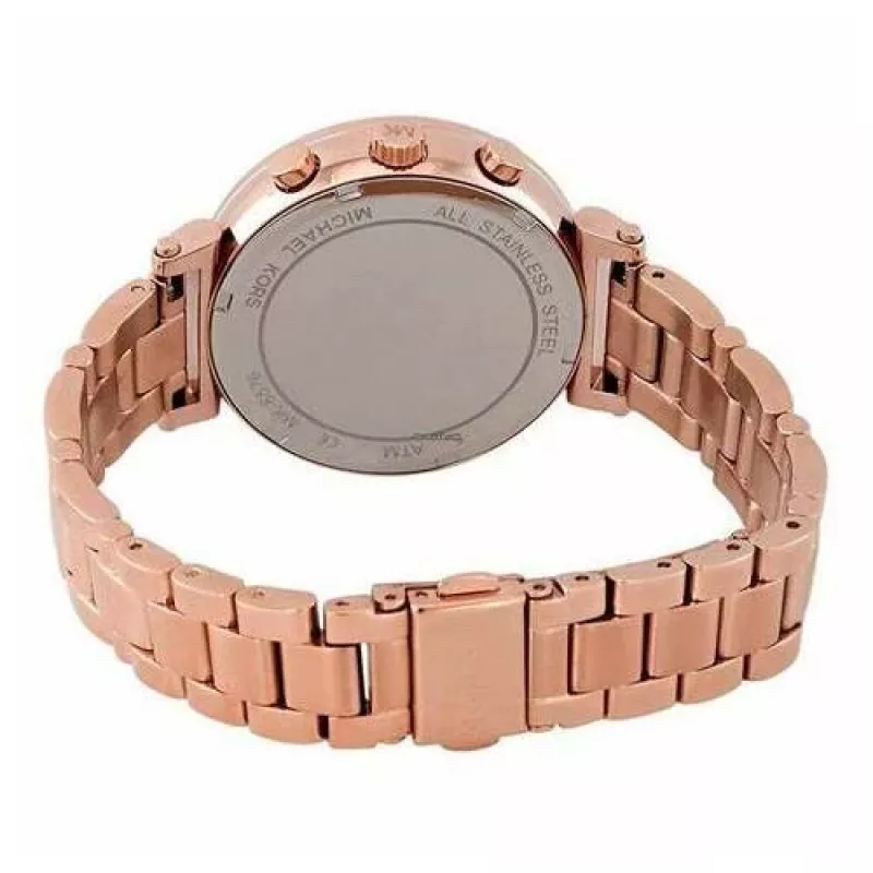 Zegarek damski Michael Kors Pyper ze stali nierdzewnej w kolorze różowego złota MK6576