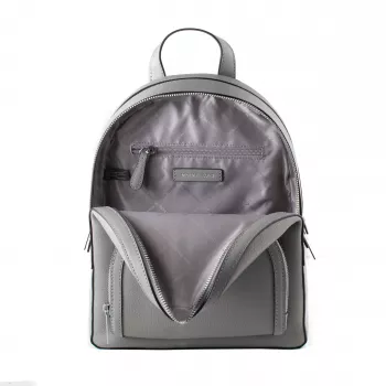 Plecak damski Michael Kors Rhea 28x23x10 cm Perłowoszary ze skóry Saffiano