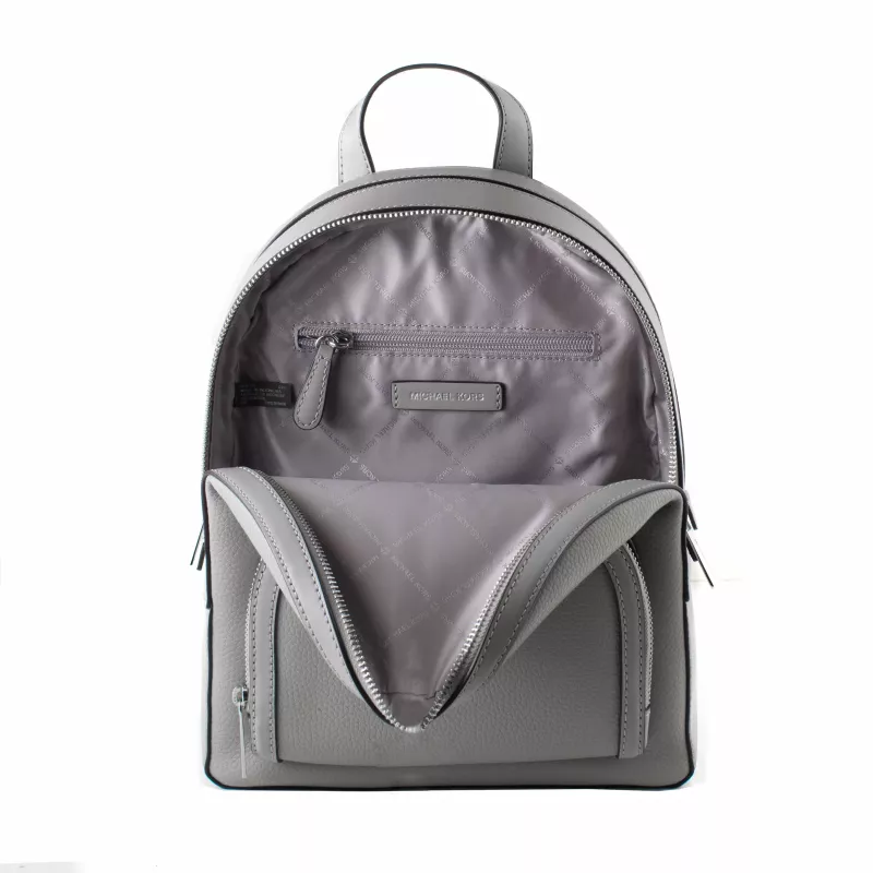 Plecak damski Michael Kors Rhea 28x23x10 cm Perłowoszary ze skóry Saffiano