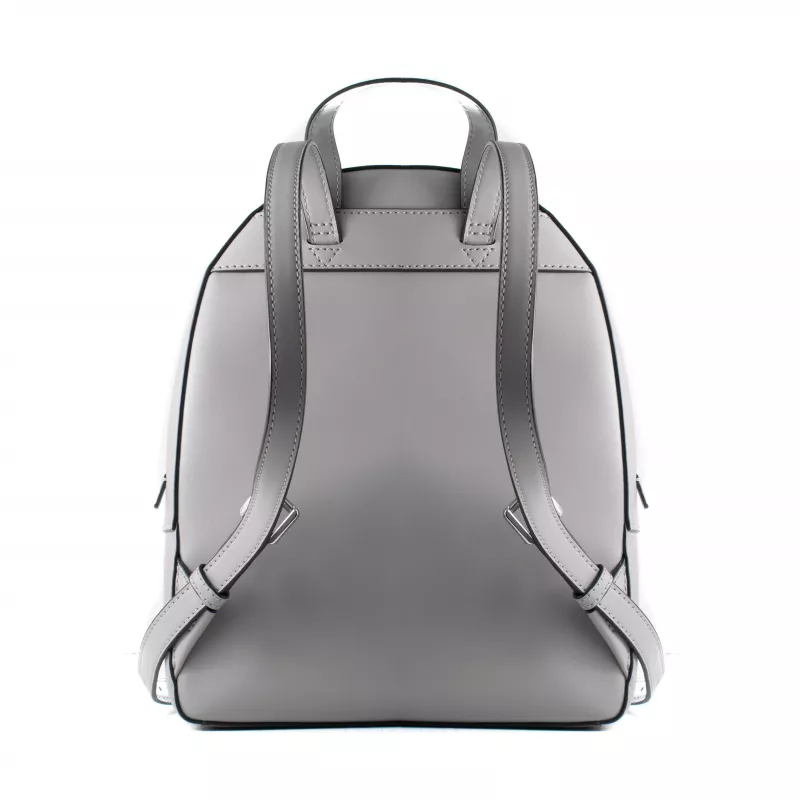 Plecak damski Michael Kors Rhea 28x23x10 cm Perłowoszary ze skóry Saffiano