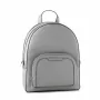 Plecak damski Michael Kors Rhea 28x23x10 cm Perłowoszary ze skóry Saffiano