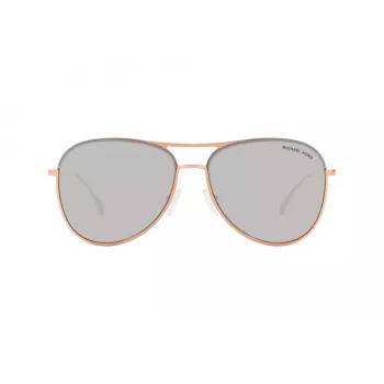 Okulary przeciwsłoneczne Michael Kors Unisex MK1089 Przezroczysta szara oprawka acetatowa Szare soczewki gradientowe 59mm
