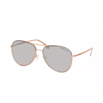 Okulary przeciwsłoneczne Michael Kors Unisex MK1089 Przezroczysta szara oprawka acetatowa Szare soczewki gradientowe 59mm