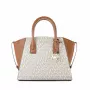 Torba na ramię Michael Kors Voyager Vanilla Signature Coated Canvas