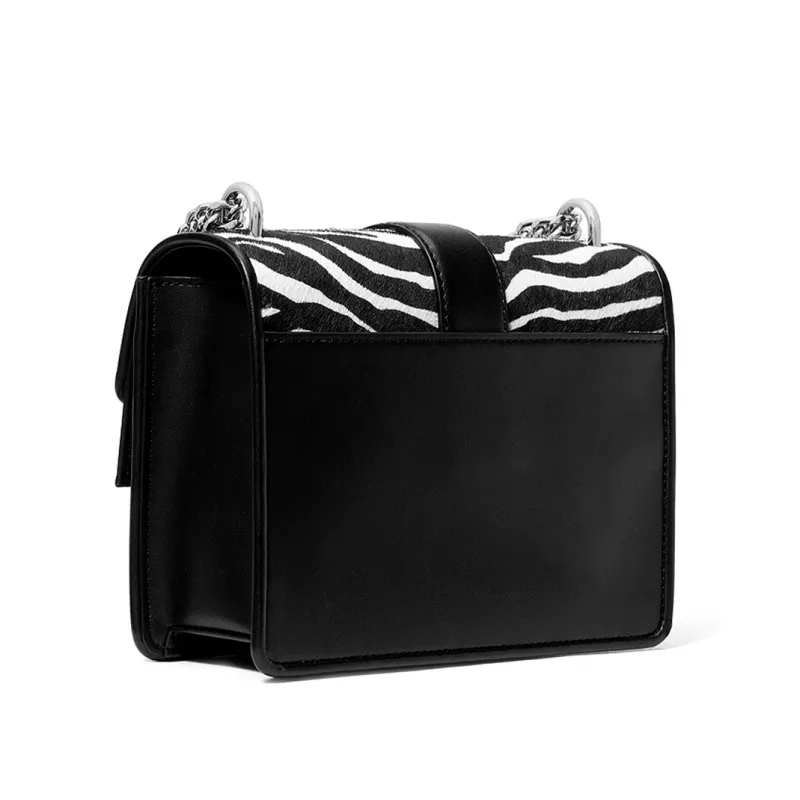 Torebka na ramię Michael Kors Damska 35S5SGRC1HBLA - Czarna skóra saffiano z okuciami w kolorze złotym (20x16x6 cm)