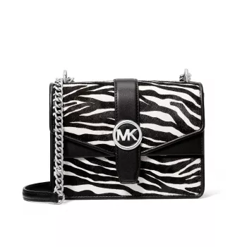 Torebka na ramię Michael Kors Damska 35S5SGRC1HBLA - Czarna skóra saffiano z okuciami w kolorze złotym (20x16x6 cm)