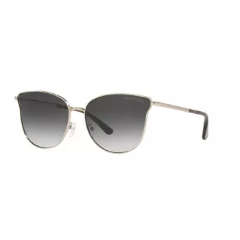 Okulary przeciwsłoneczne Michael Kors Aviator dla kobiet MK1120-10148G srebrna oprawka, szare soczewki gradientowe 62mm