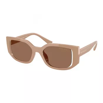 Okulary przeciwsłoneczne Michael Kors Cat Eye dla kobiet MK2239UCAMEL - Oprawka z acetatu w kolorze camel z brązowymi soczewkami gradientowymi
