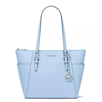 Michael Kors Damska torebka na ramię Cece ze skóry Saffiano Pale Gold 25x28x11 cm