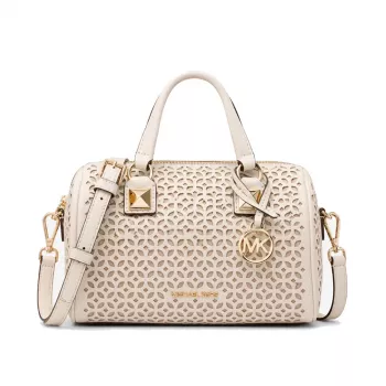 Torba na ramię damska Michael Kors 35S6GGYC1YLTC - Brązowa/Żołędziowa, płótno Signature