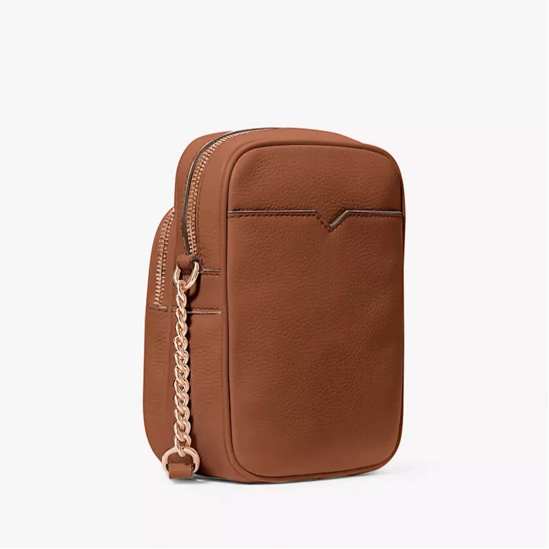 Torba na ramię Michael Kors Greenwich Small w kolorze Luggage ze skóry Saffiano