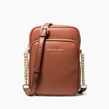 Torba na ramię Michael Kors Greenwich Small w kolorze Luggage ze skóry Saffiano