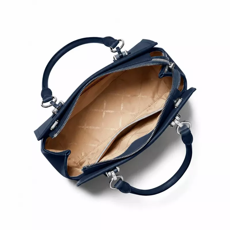 MICHAEL KORS Damska torba na ramię Jet Set Travel 35F5S6AS2LNAV Granatowa skóra Saffiano (29x22x10 cm)