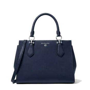 MICHAEL KORS Damska torba na ramię Jet Set Travel 35F5S6AS2LNAV Granatowa skóra Saffiano (29x22x10 cm)