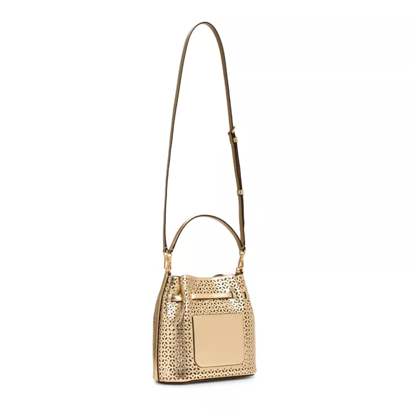 Damska torba na ramię Michael Kors Jet Set Travel 35S6G2ZC1KPAL - Signature Canvas, okucia w kolorze złotym