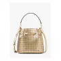 Damska torba na ramię Michael Kors Jet Set Travel 35S6G2ZC1KPAL - Signature Canvas, okucia w kolorze złotym