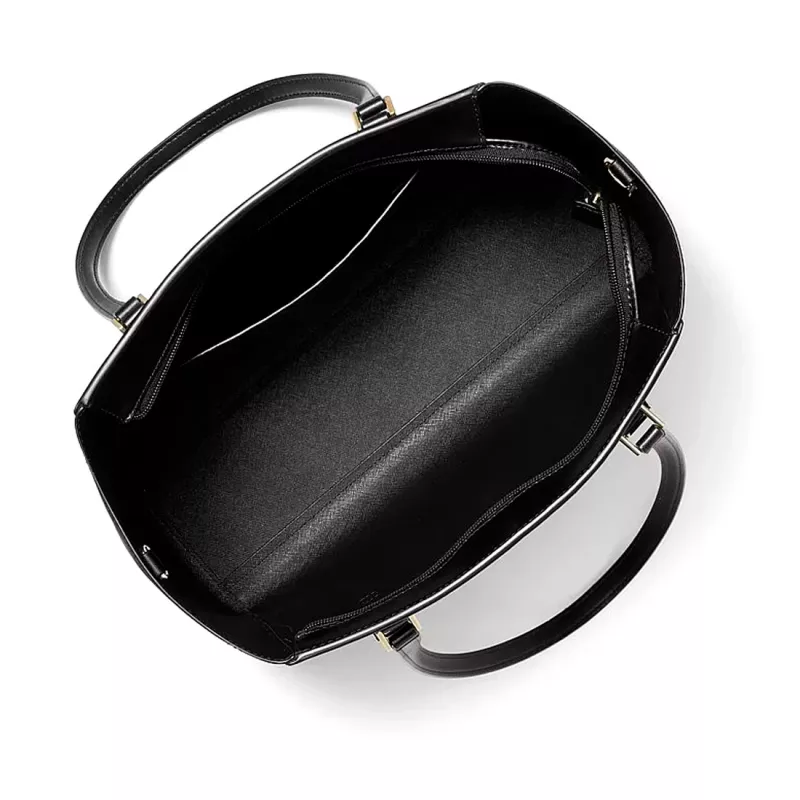 MICHAEL KORS Damska duża torba tote Jet Set Travel ze skóry Saffiano 35R3GCFT3TBLA czarna
