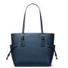 MICHAEL KORS Damska Torba Jet Set Travel ze Skóry Saffiano Granatowa 35S5GV6T7LNAV