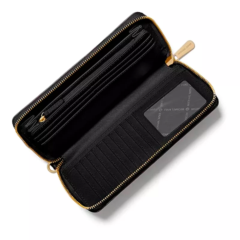 Michael Kors Damska Jet Set Travel Saffiano Leather Kopertówka, czarna
